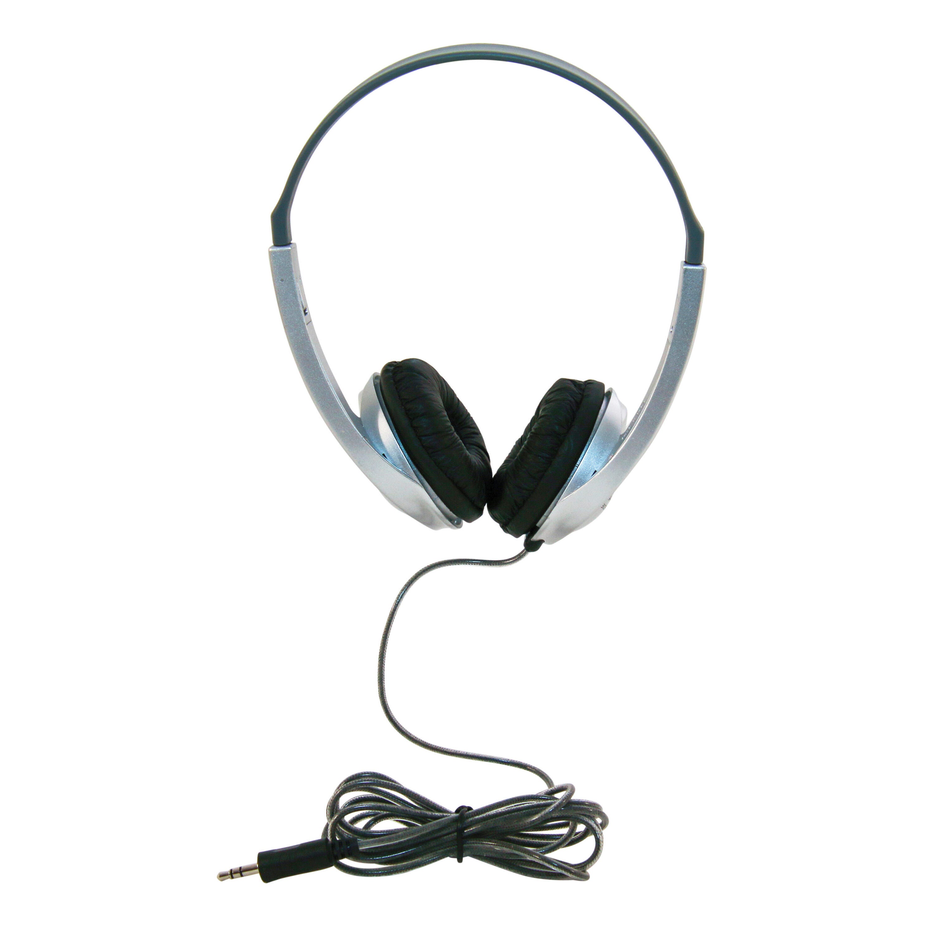 Califone 3060AVS Lightweight Headphones, 3.5mm Plug, Silver 2103816